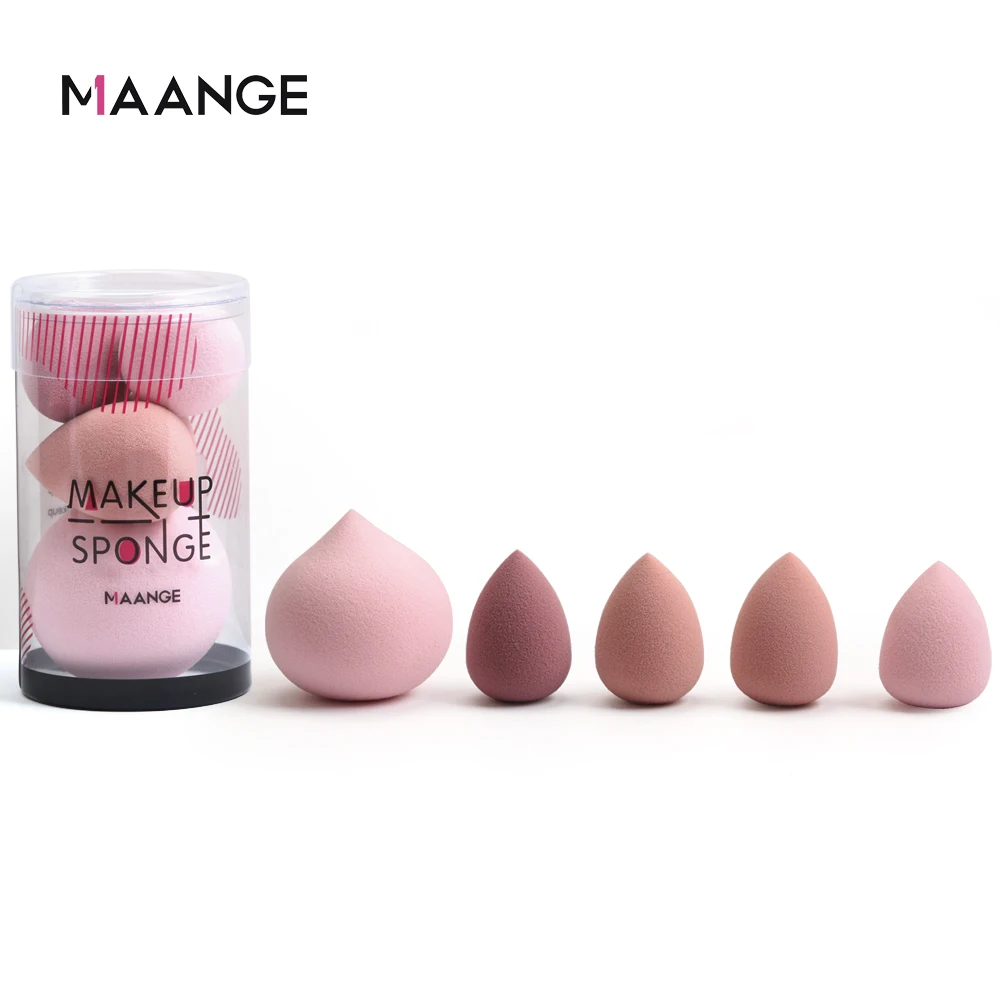 קנו יסודות היופי  MAANGE 4/5PCS Mini Makeup Sponge Wet Become