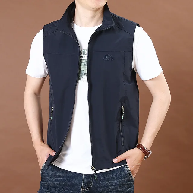 Casual Vest Lightweight Sleeveless 
