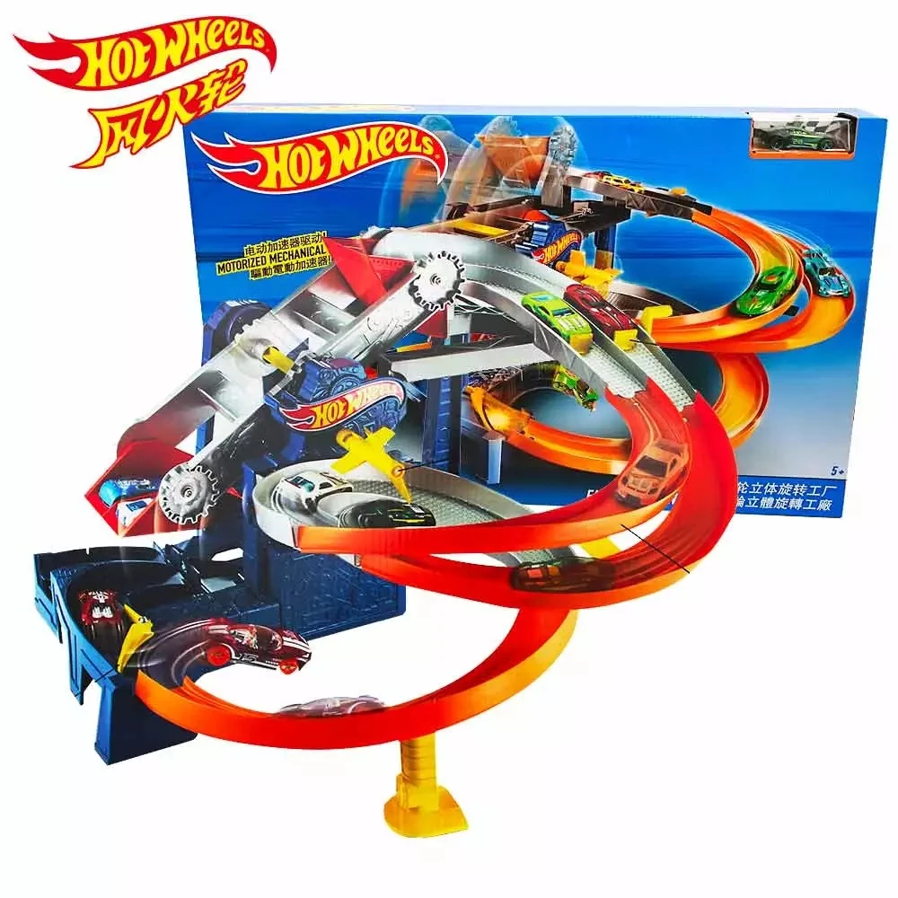 Hot Wheels Auto Lift Expressway Track Set Play With Cars And Elevators ...