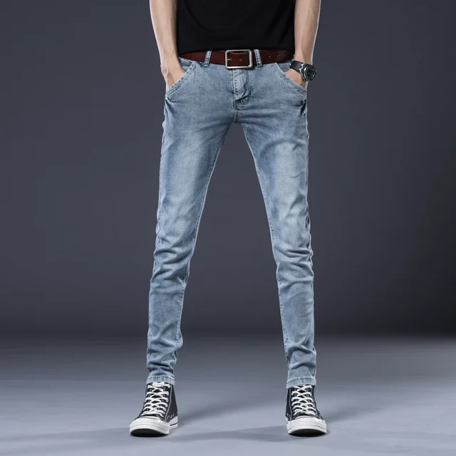 BROWON Brand Vintage Jeans Men Slim Fit 