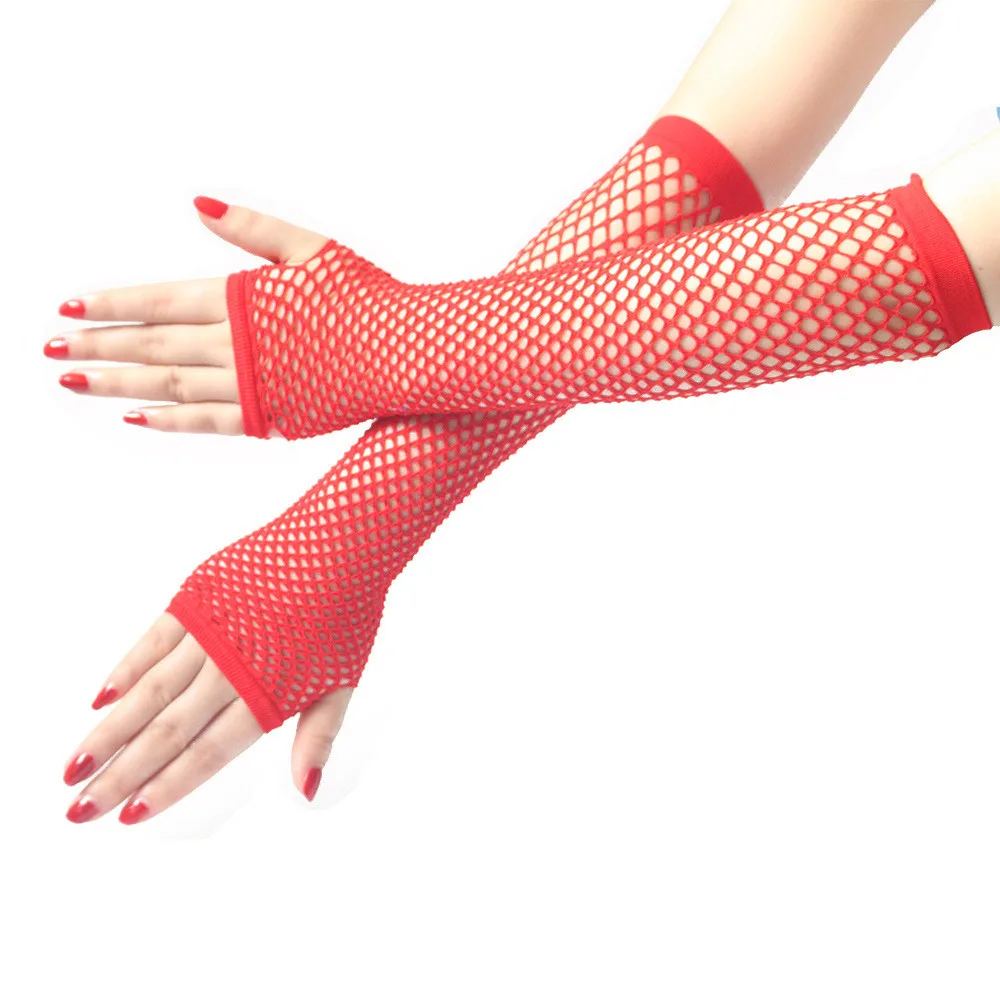 red net gloves