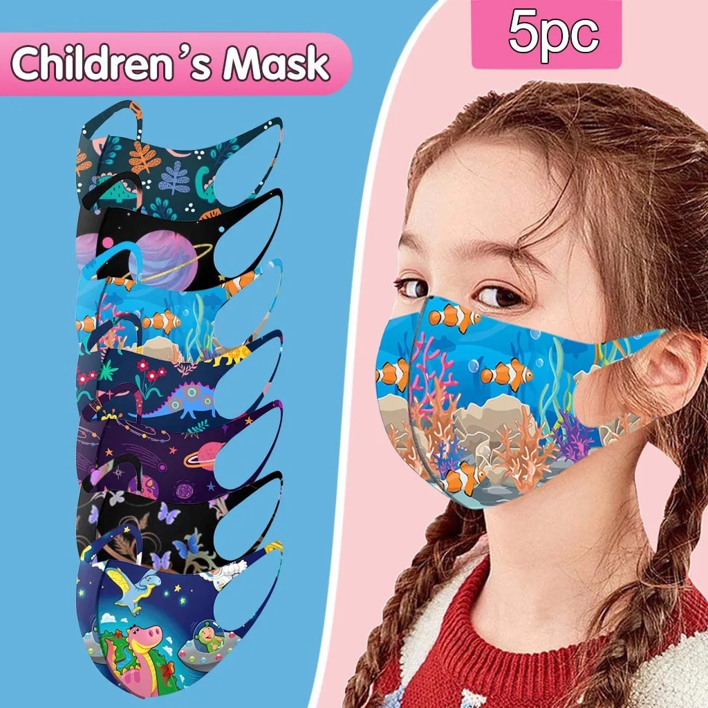 1-50pcs Cartoon Kids Masque 3 Layer Child Filter Childrens Face Mouth Masque Earloop Mascarilla Infantil Halloween Cosplay