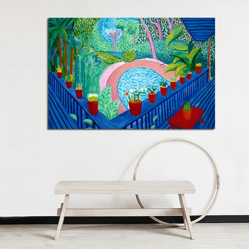 David Hockney Art Cuadros Canvas Painting Print Living Room Home Decoration Artwork Modern Wall Art Oil Painting Posters Picture-animated-img