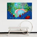 David Hockney Art Cuadros Canvas Painting Print Living Room Home Decoration Artwork Modern Wall Art Oil Painting Posters Picture
