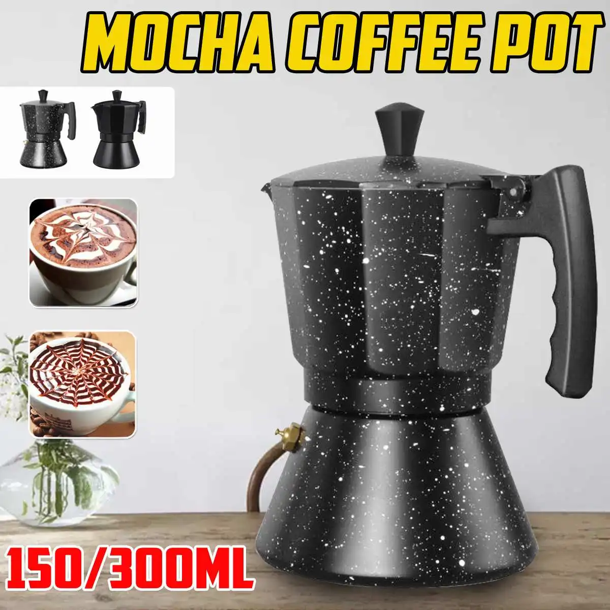 Coffee Maker Aluminum Mocha Espresso 
