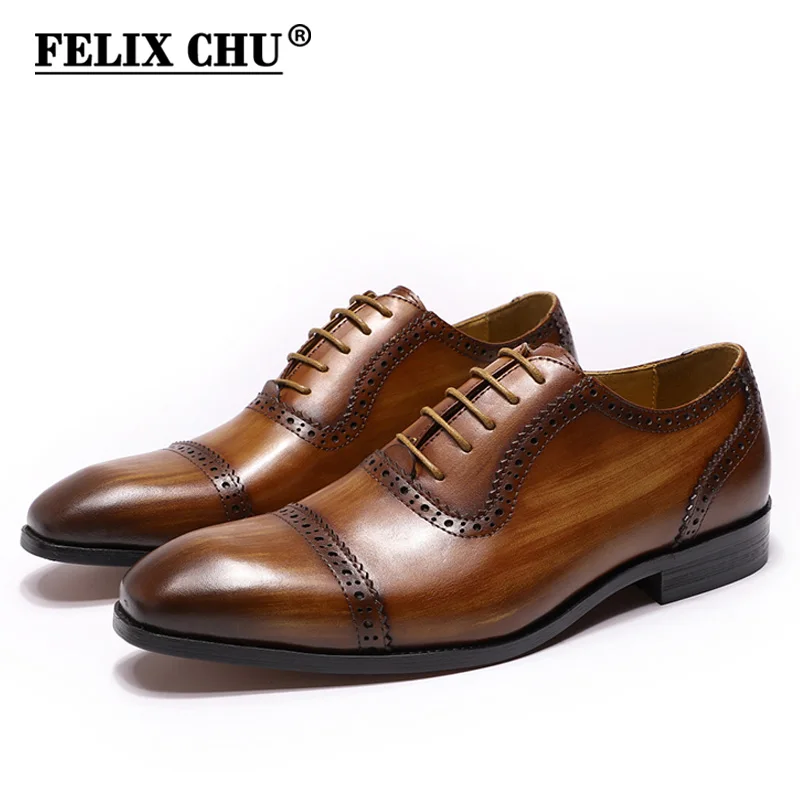 Handmade Genuine Leather Mens Oxford 