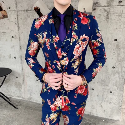 flower mens suit