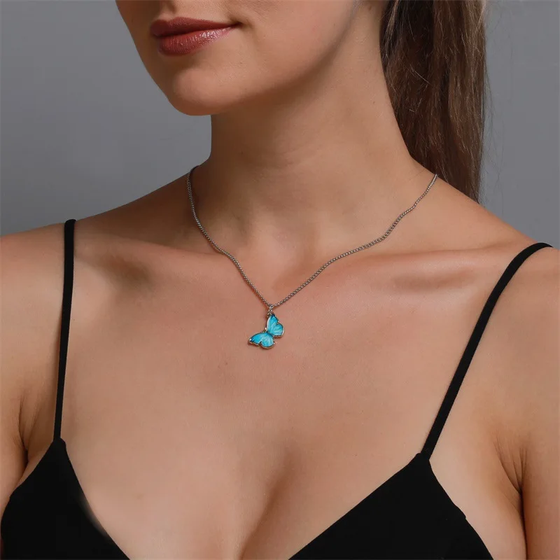 Butterfly necklace Kpop Harajuku Cute 