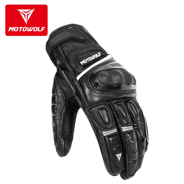 motowolf leather gloves