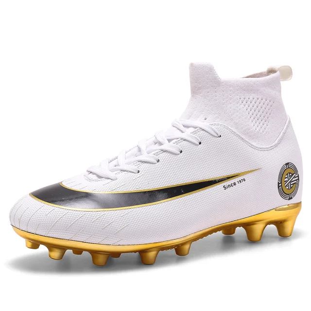 kids white football boots