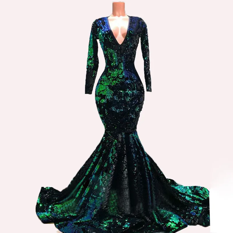 green velvet formal gowns