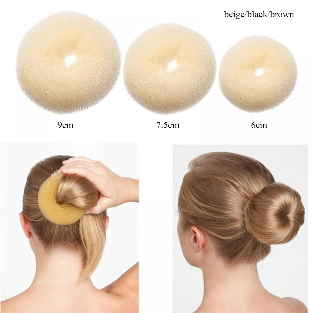 how to make hair bun with donut