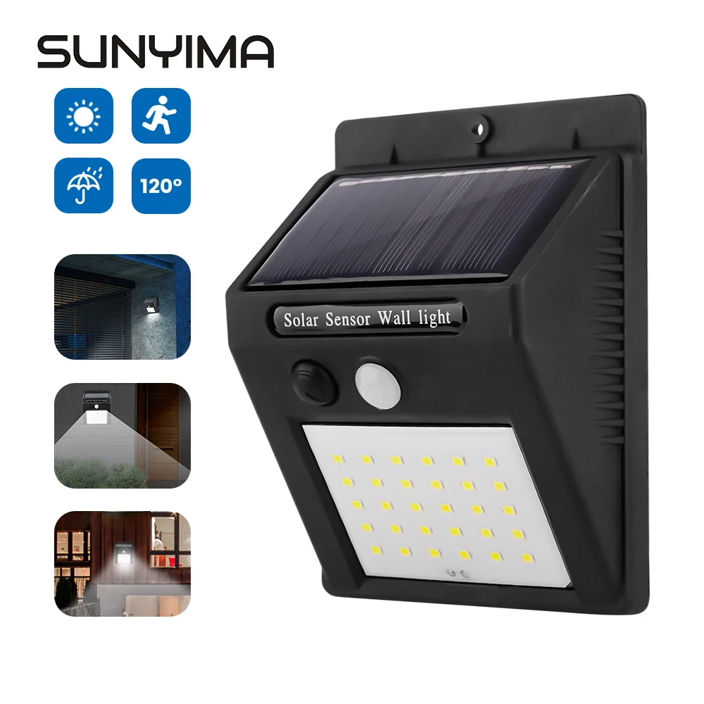 40 led solar motion sensor light