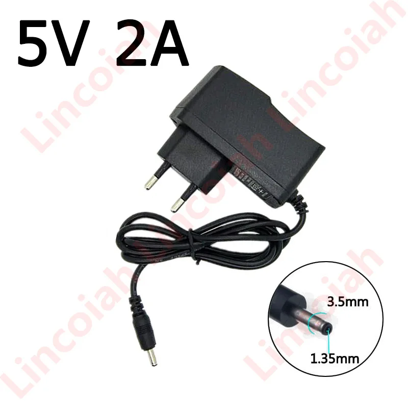 1Pcs DC 5V 2A Power Adapter AC 100-240V Wall Charger with DC 3.5mm*1.35mm Plug Power Supply charger for Foscam CCTV IP Camera-animated-img