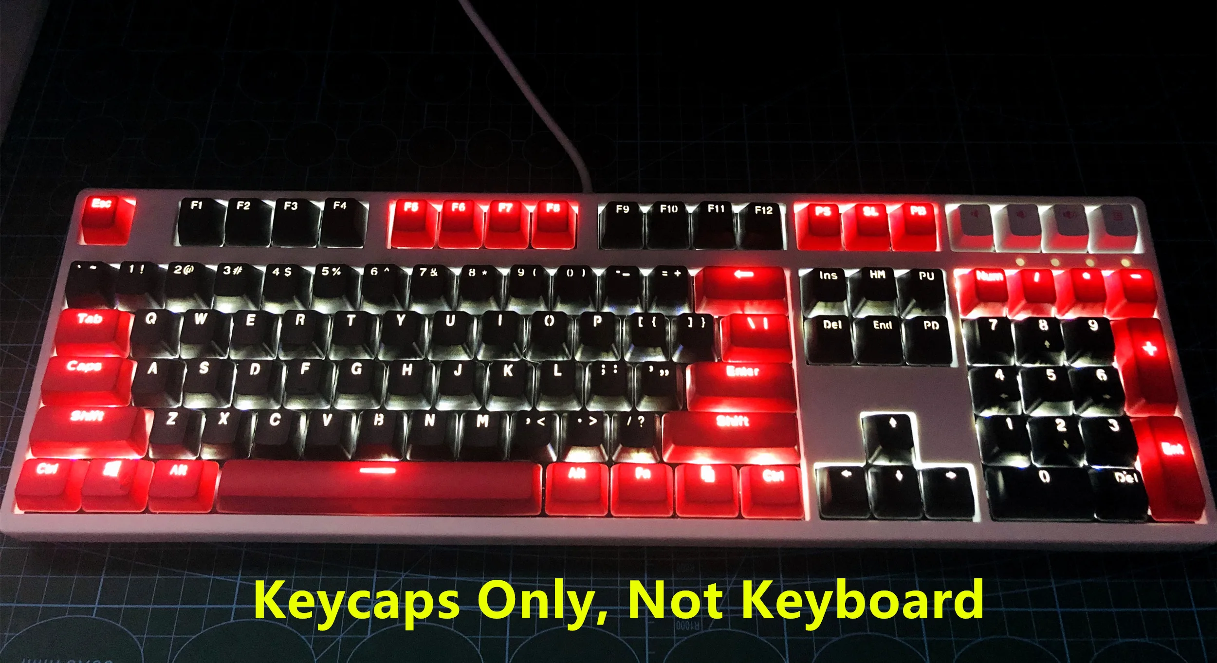 red backlit keycaps