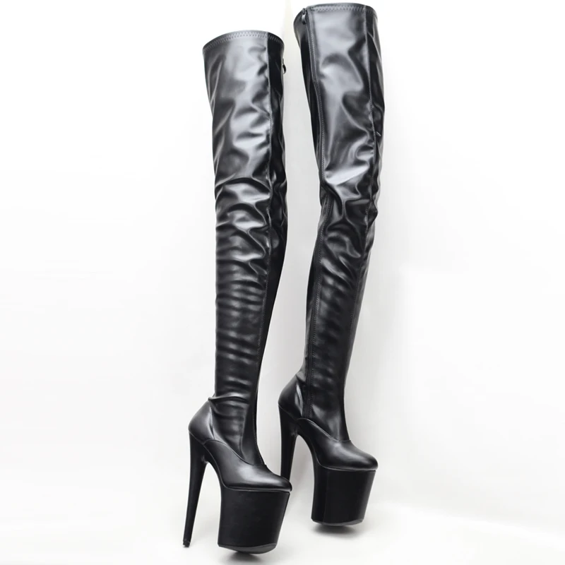 pvc high boots