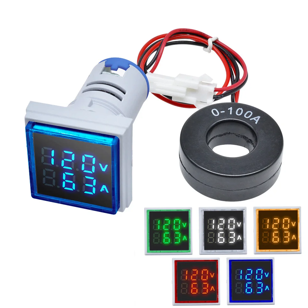 Купить Измерительные и аналитические приборы 22mm 0 100a 60 500v Digital Ammeter Current Meter