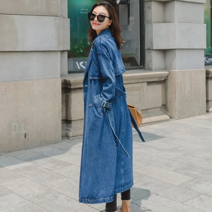 קנו ז'קטים | Denim Trench Coat For 