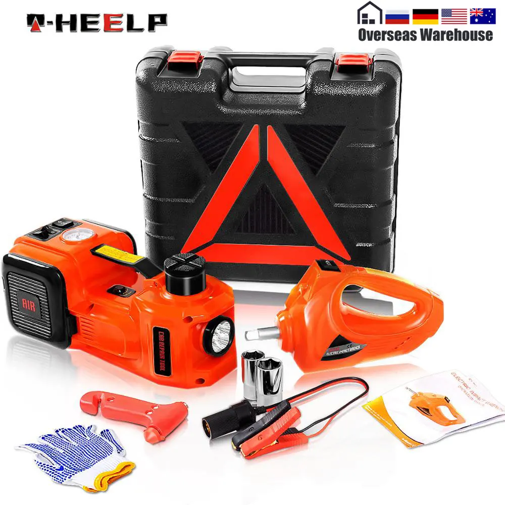 E-HEELP 3 In 1 Electric Car Jack Kit 