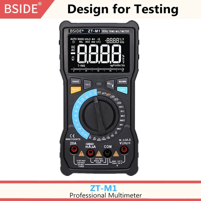 ZT301 8000 counts Multimétre Digital Automatique