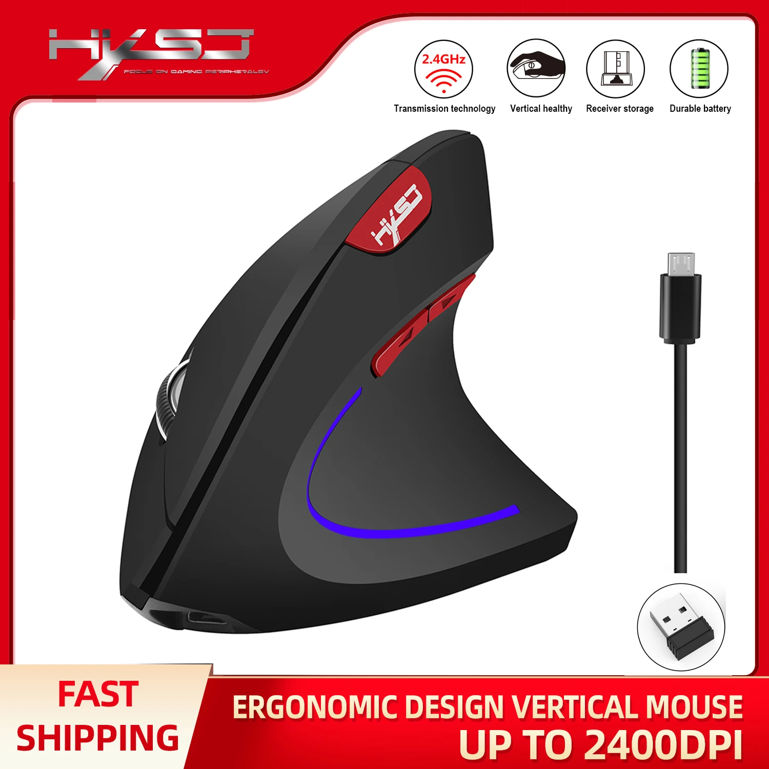 adjustable vertical mouse