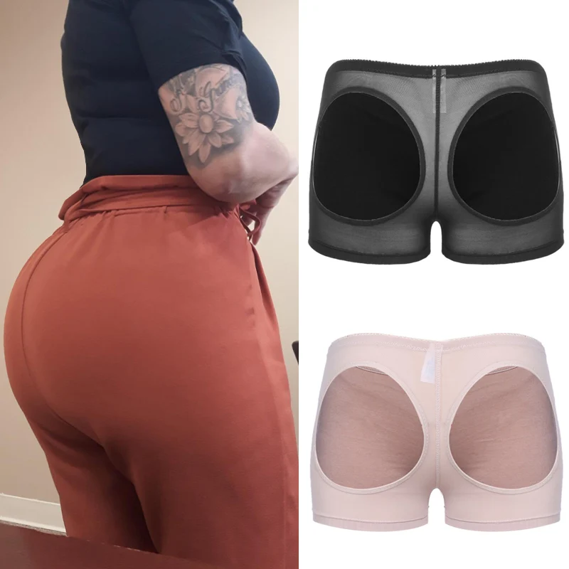 Lady Middle waist Sexy Padding Panties Bum Padded Butt lifter