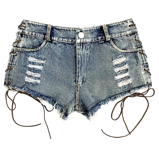 Waist Denim Booty Shorts 