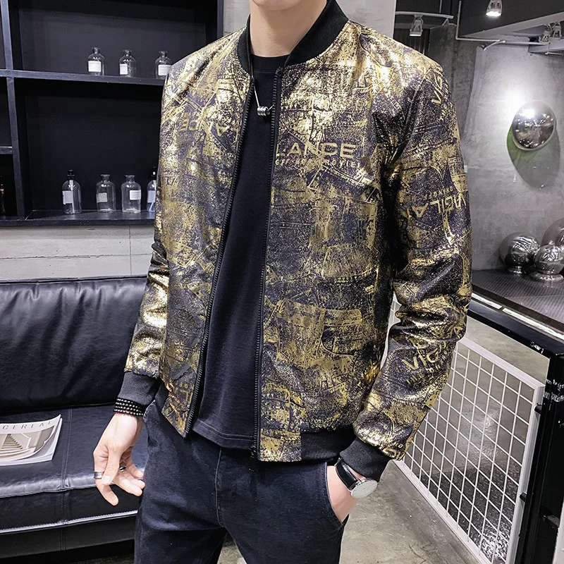 bomber printed jacket men