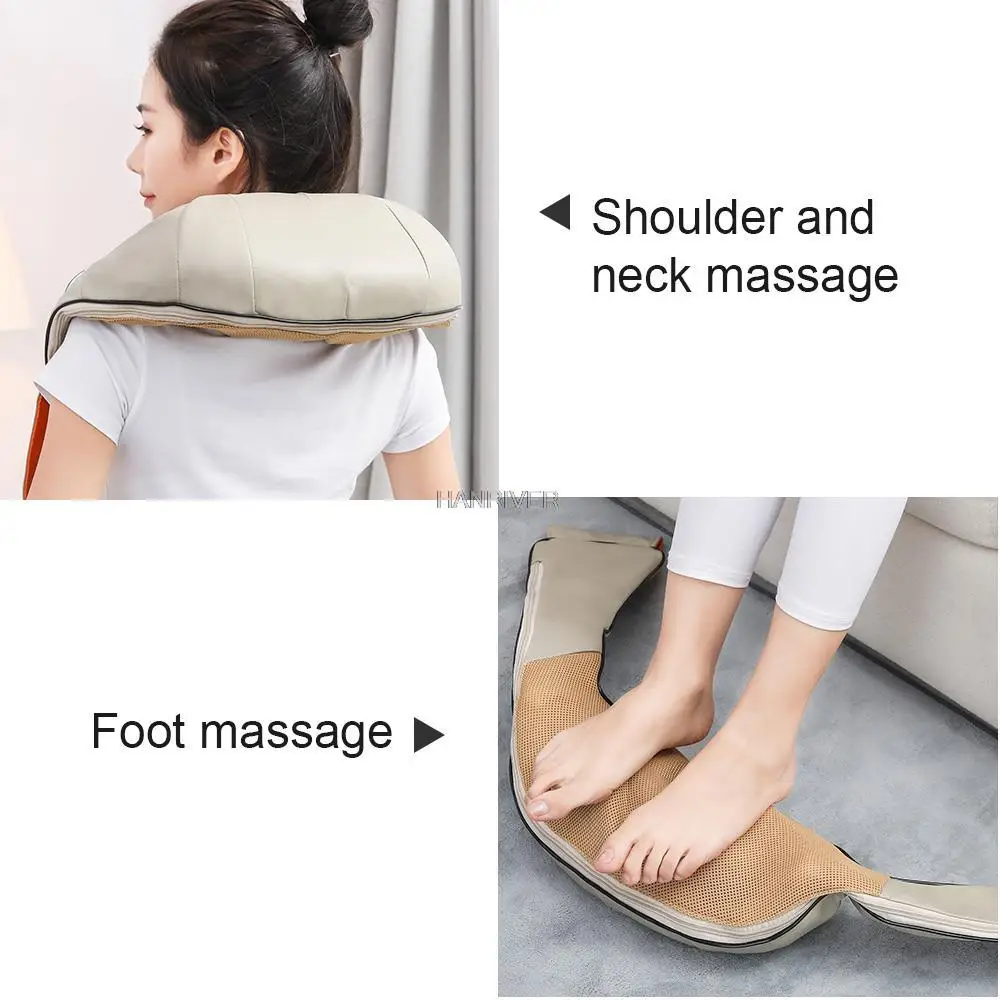 New 5D Kneading Shiatsu Massage Shawl Chiropractic Back