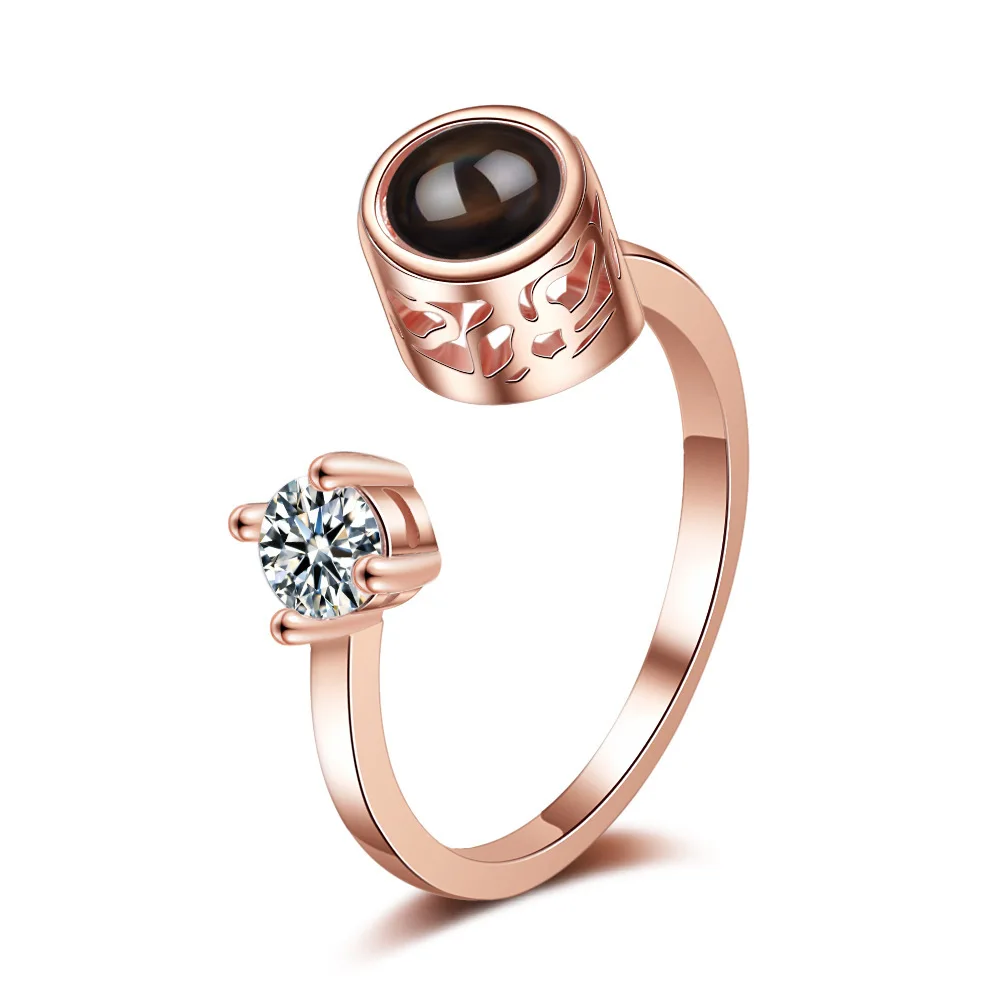 rose gold i love you ring