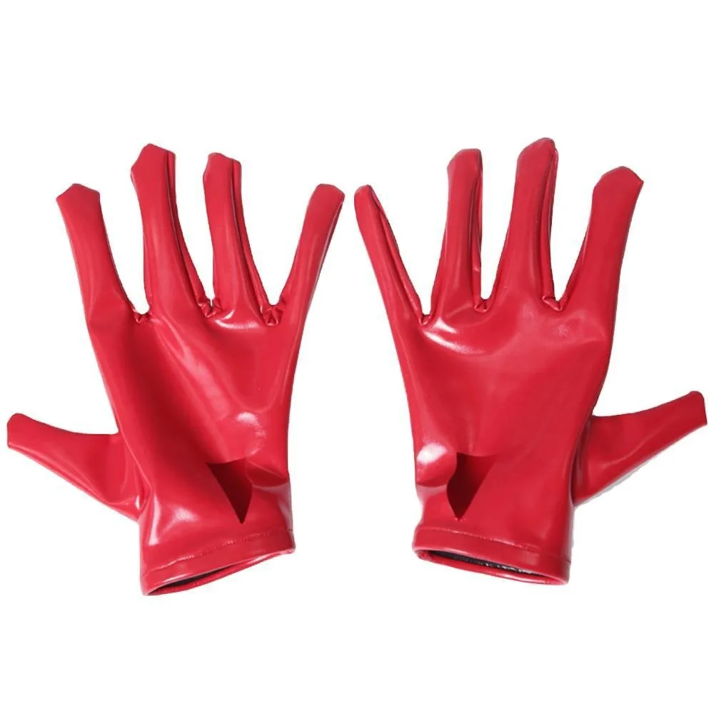 red glitter gloves