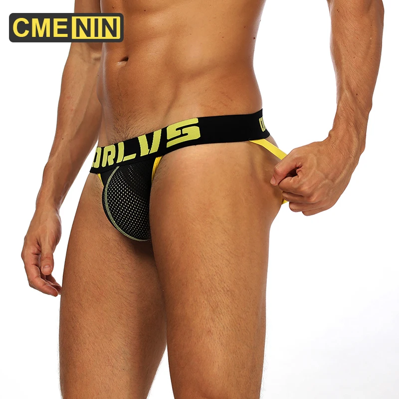 Προϊόν - CMENIN Sexy Gay Underwear Men Jockstrap String Homme Thongs Cueca  Gay Mens Underwear Sissy Panties Cotton Ropa Tanga OR154