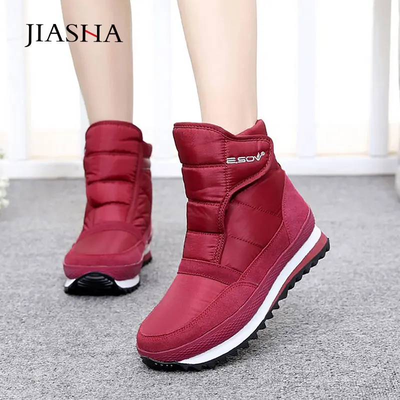 warm slip on boots womens