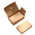 100pcs/box Kraft paper card color blank business card message thank you card writing card label bookmark learning card preview-5