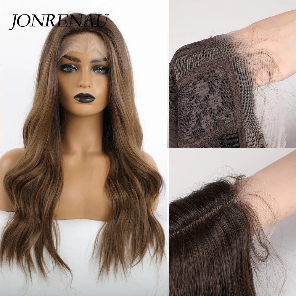 brown front lace wig