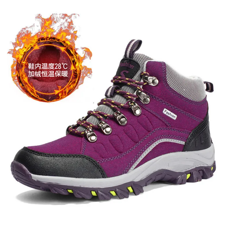Winter Women Hiking Shoes Breathable 