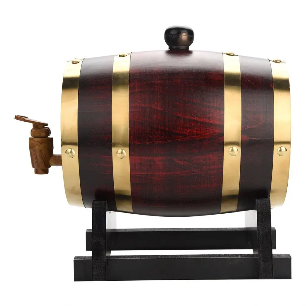 3L Oak Solid Wood Wine Barrel White Wine Barrel Wine Storage Wine Barrel Home Small Wine Barrel Bar Wine Storage-animated-img