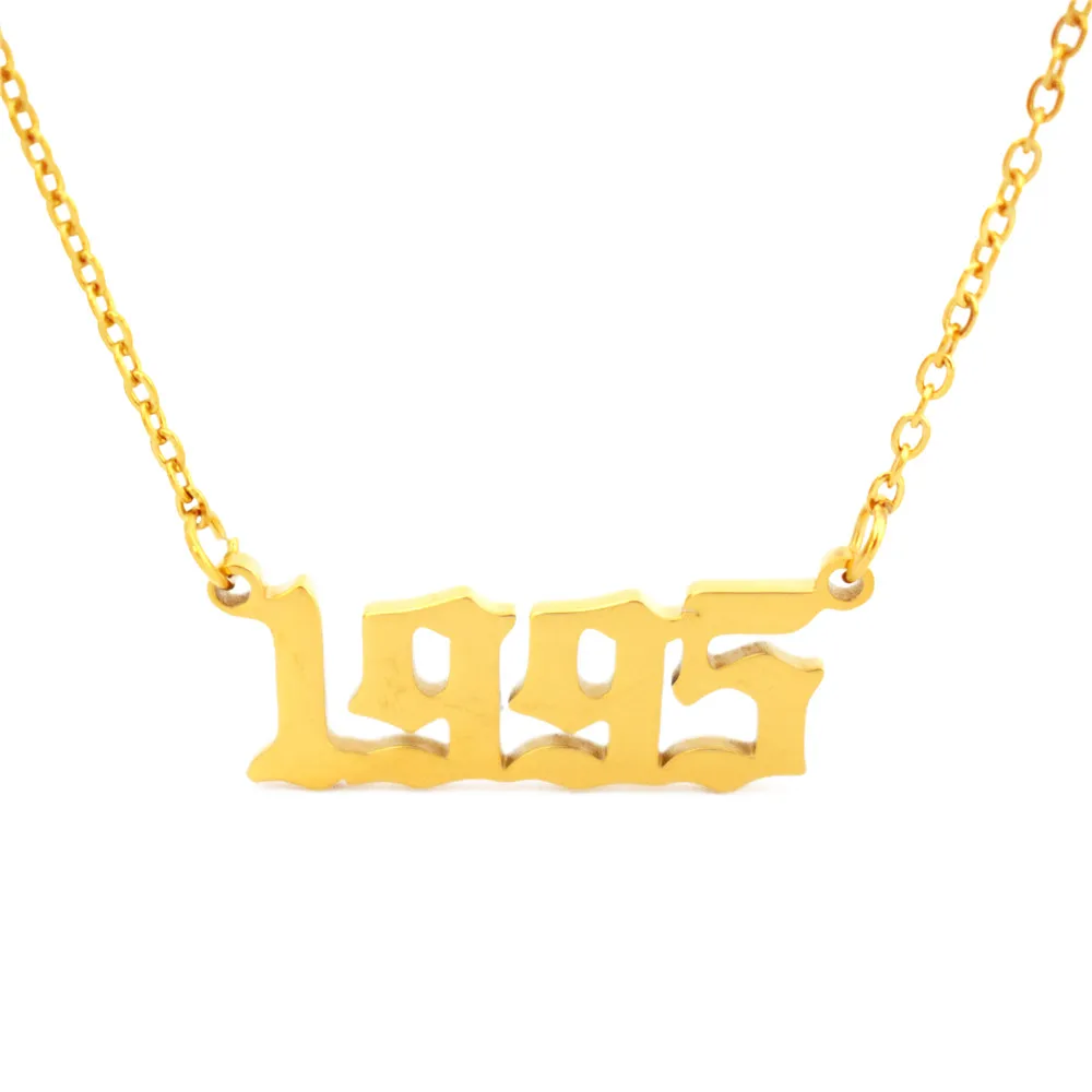 Charm 1995 Year Choker Necklaces 
