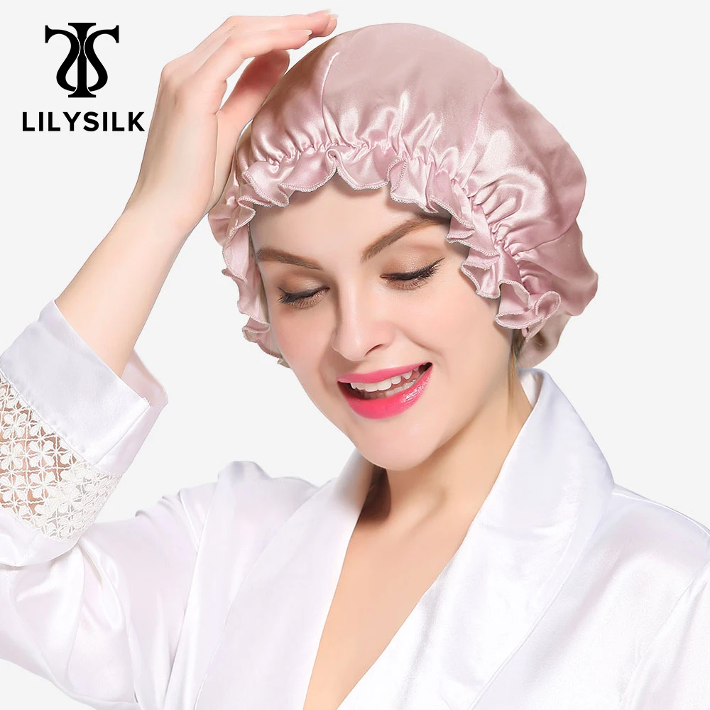 LILYSILK Silk Night Sleep Cap Silk Cap 