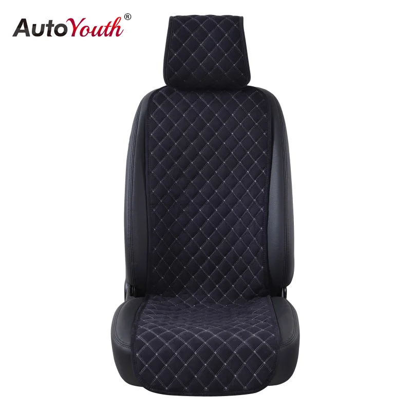 AUTOYOUTH Fashion Car Seat Cushion Universal Nano cotton velvet Cloth Car Seat Cover Fits Most Car or SUV 4 Colour Car Styling-animated-img