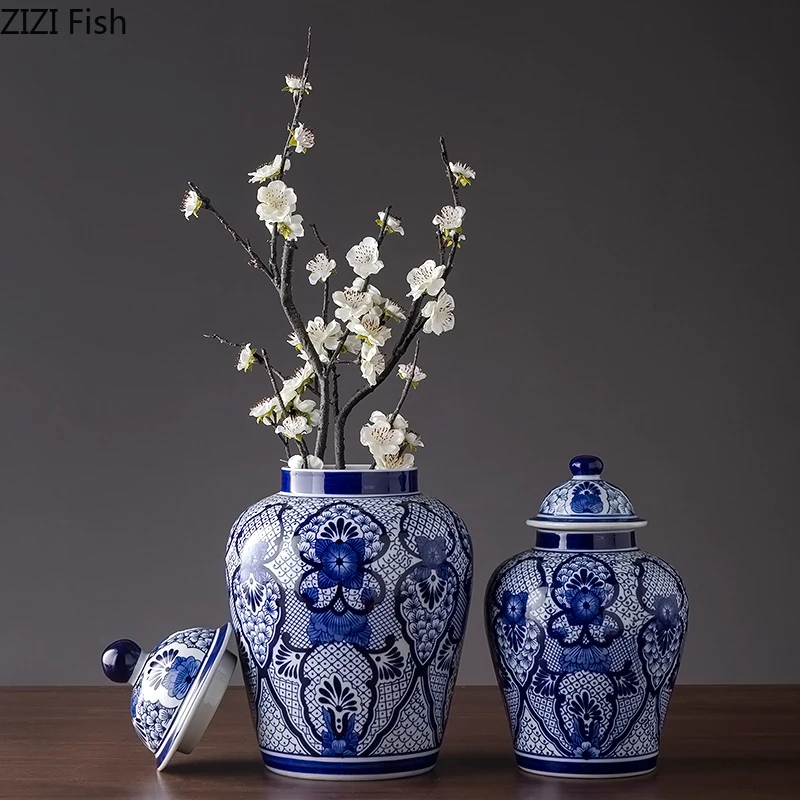 Blue And White Ceramic Handbag vase For Flower Decoration – Oracle beauty