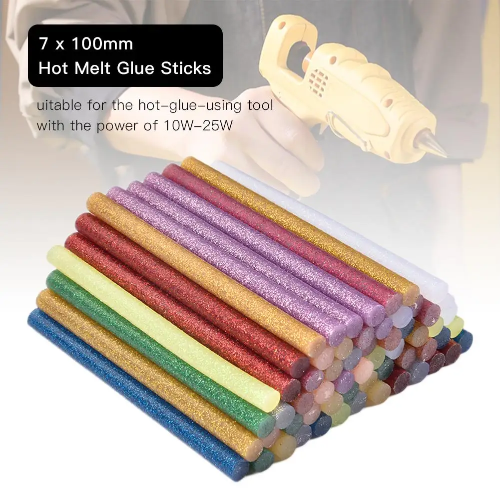 10/20/30/50Pcs 7x100mm Transparent Hot Melt Glue Sticks For Electric Glue  Gun Craft Album