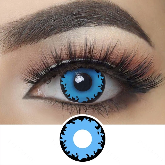 light blue eye contacts halloween