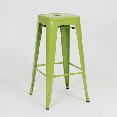 lime green metal bar stools