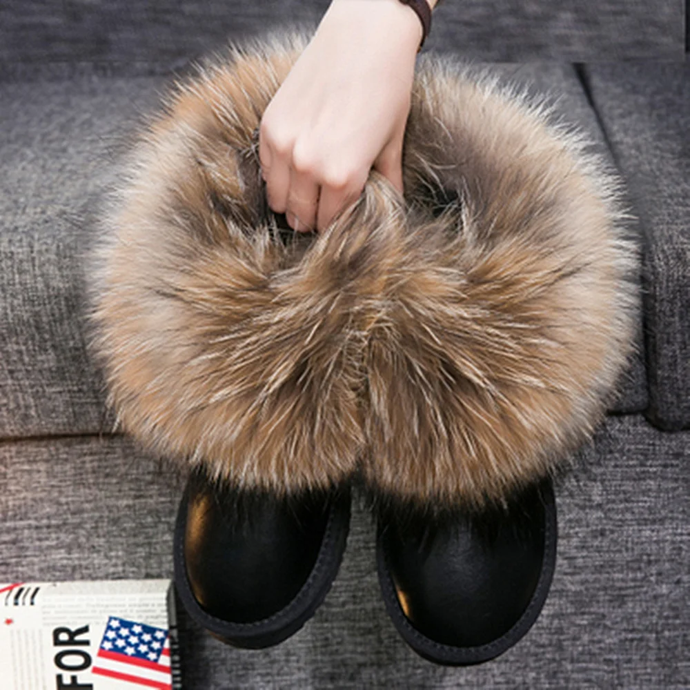 raccoon fur boots