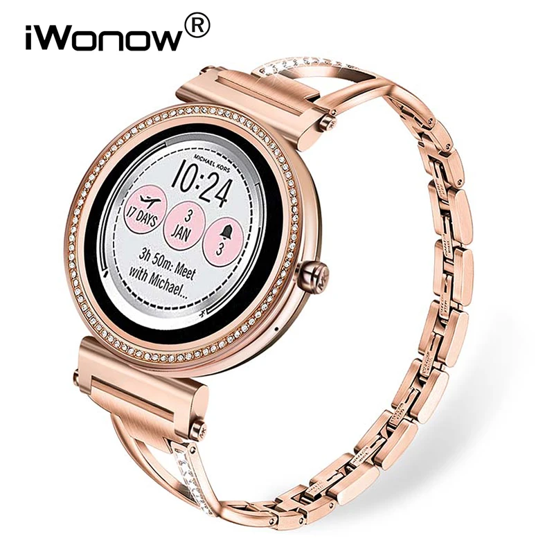 Stainless Steel + Diamond Watchband 