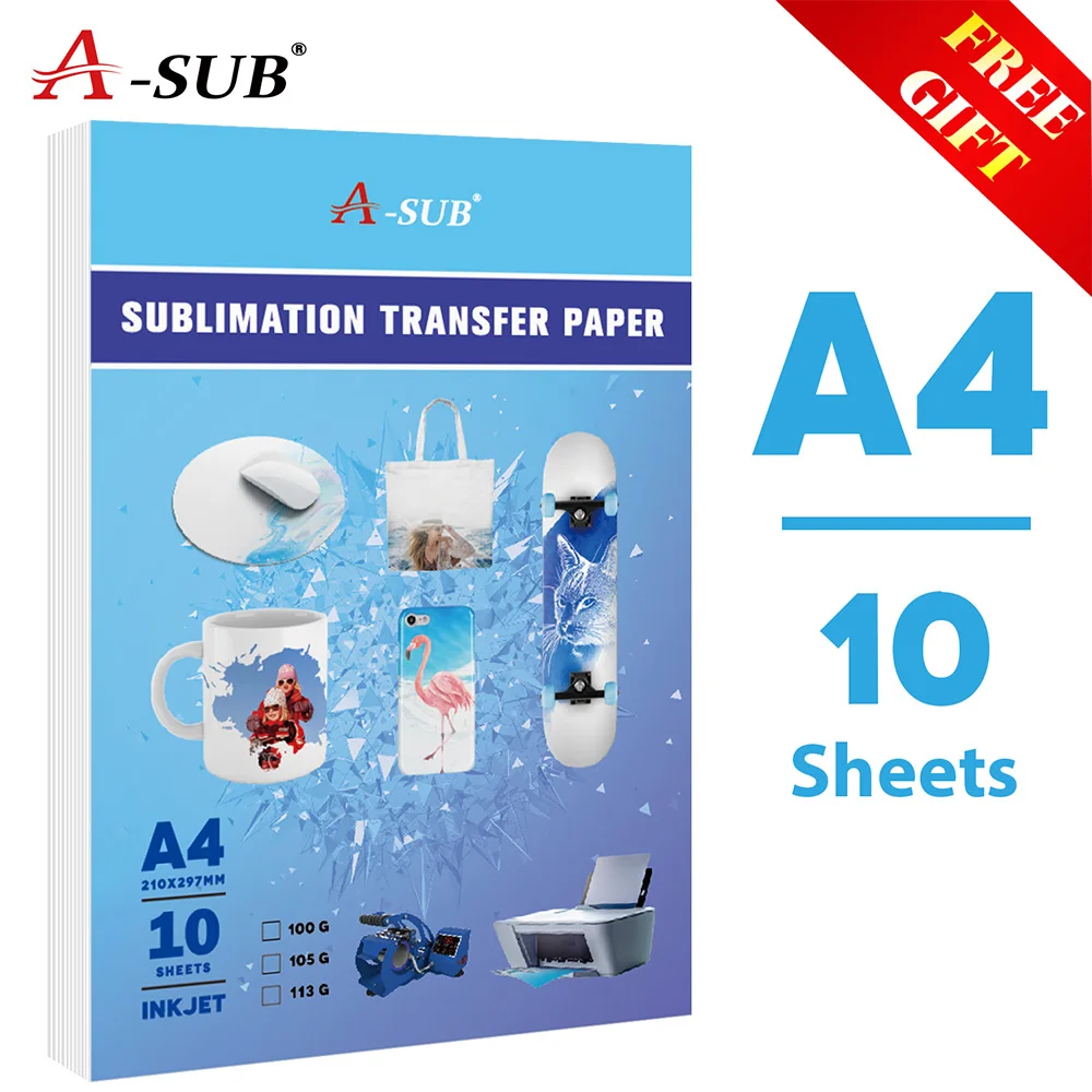 10sheets 100g A4 Heat Transfer Paper 