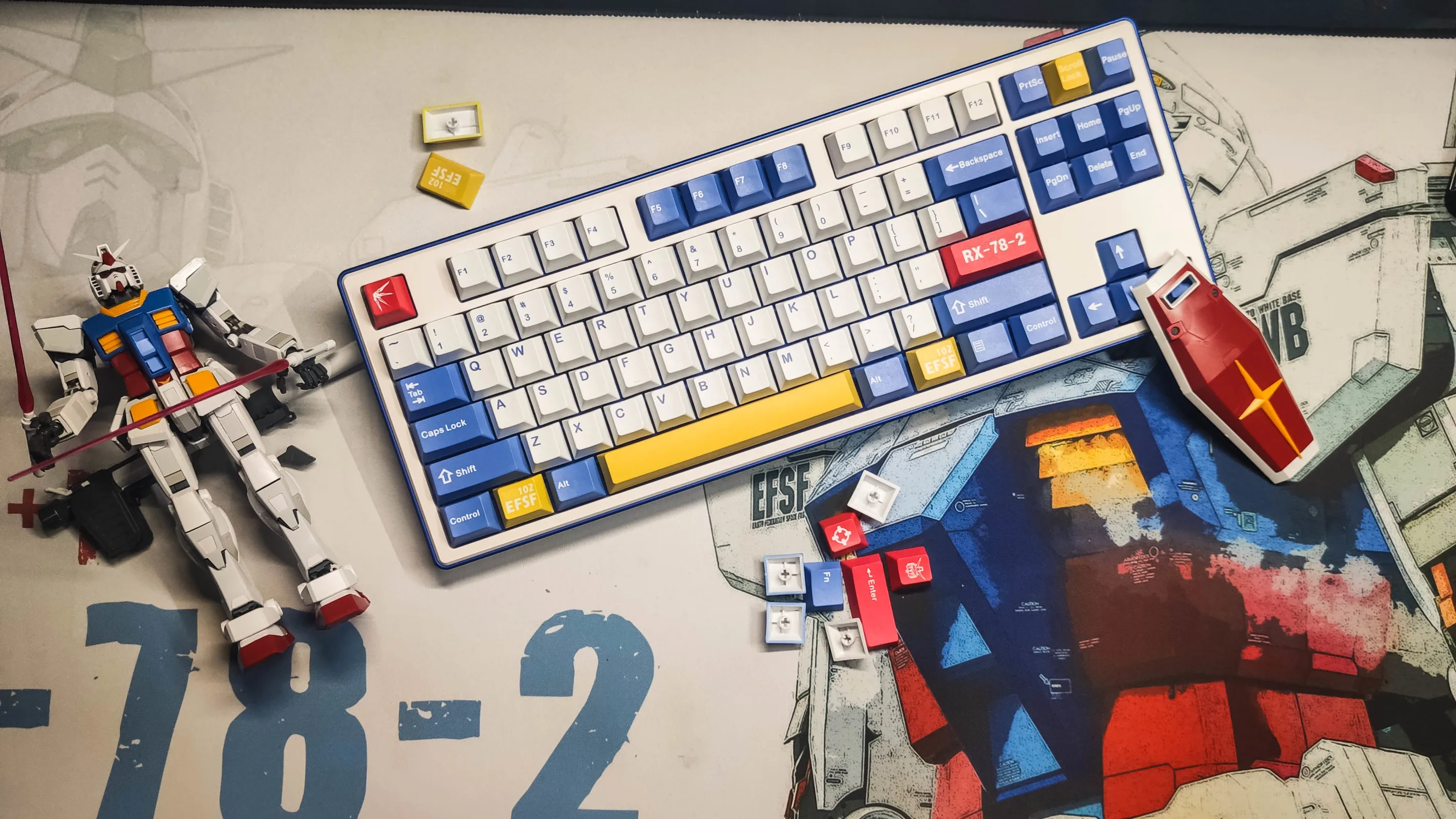 gundam keycaps