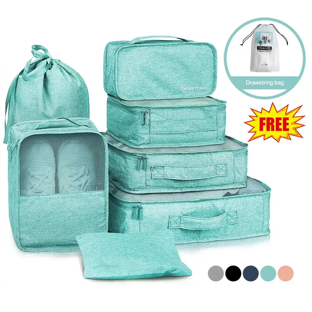 6/7pcs Travel Clothes Storage Bags 