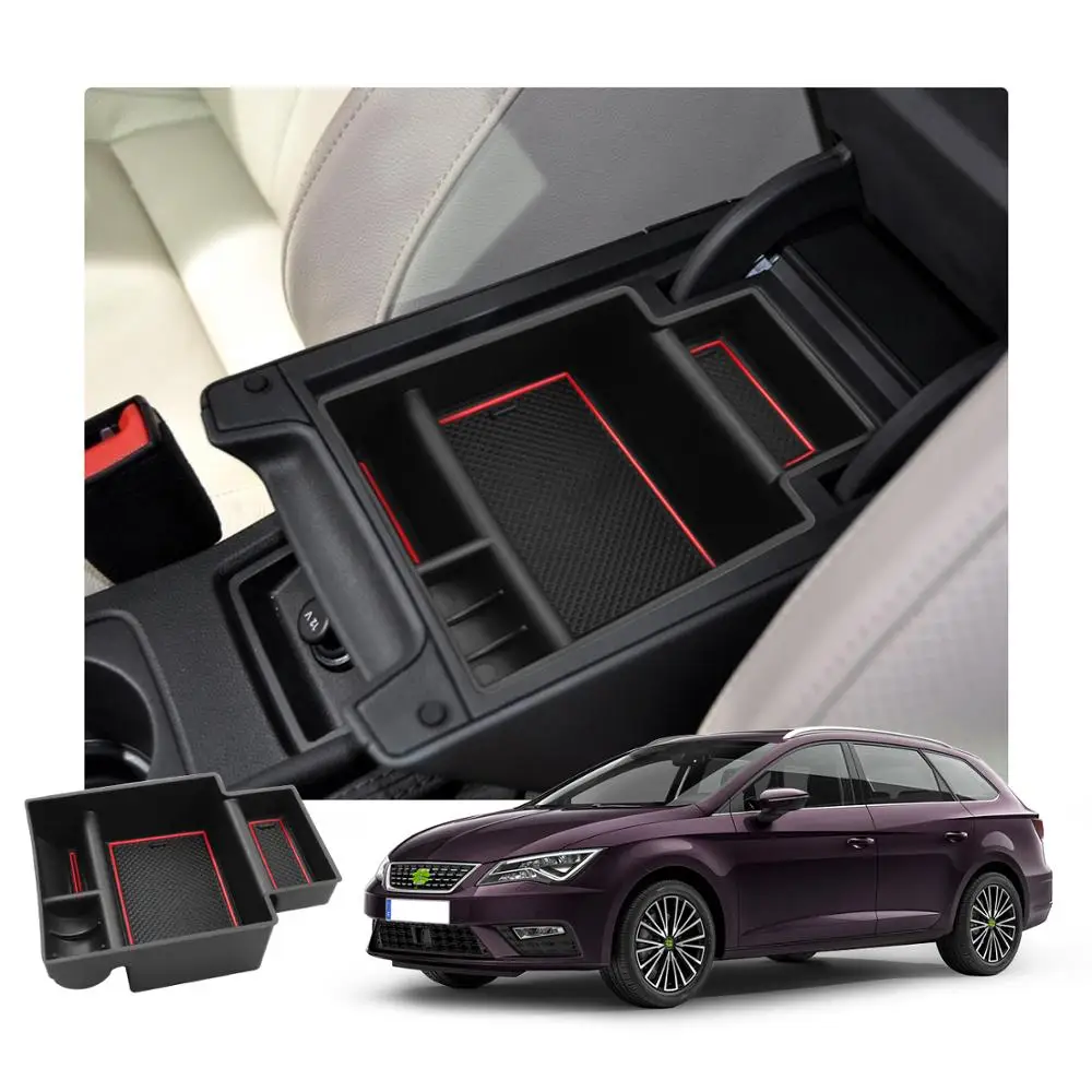 RUIYA Car Armrest Box Storage für Cupra Formentor 2023 / Seat Leon